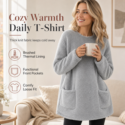 🍂Autumn Hot Sale Special Price:£15.99!!!💥Women's Warm Crew Neck Long Sleeve Top