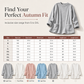 🍂Autumn Hot Sale Special Price:£15.99!!!💥Women's Warm Crew Neck Long Sleeve Top