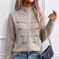 ⏳LAST DAY SALE ONLY￡22.99!🔥✨ Effortless Elegance | Women's Casual Double Zipper Sweater Jacket