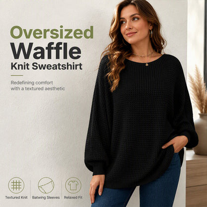 🥳AUTUMN HOT SALE🥳🍂50K+ SOLD!💥50% OFF! 👚Women's Loose Batwing Sleeve Knit Sweater