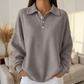 🥳AUTUMN HOT SALE🥳🍂50K+ SOLD!💥50% OFF! 🧶Casual Collared Button-Up Top👚