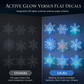 ❄️Christmas Pre Sale￡6.99!!☃️Glowing Snowflake Night Light Wall Stickers🎄