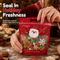 🎄Christmas Pre Sale￡9.99!!☃️🎅50 Pack Christmas Candy Bags Cartoon Stand Up Zipper Pouches for Snowflake Crisp Cookie and Baking Food Packaging