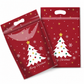 🎄Christmas Pre Sale￡9.99!!☃️🎅50 Pack Christmas Candy Bags Cartoon Stand Up Zipper Pouches for Snowflake Crisp Cookie and Baking Food Packaging