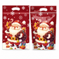 🎄Christmas Pre Sale￡9.99!!☃️🎅50 Pack Christmas Candy Bags Cartoon Stand Up Zipper Pouches for Snowflake Crisp Cookie and Baking Food Packaging