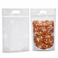 🎄Christmas Pre Sale￡9.99!!☃️🎅50 Pack Christmas Candy Bags Cartoon Stand Up Zipper Pouches for Snowflake Crisp Cookie and Baking Food Packaging