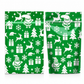 🎄Christmas Pre Sale￡9.99!!☃️🎅50 Pack Christmas Candy Bags Cartoon Stand Up Zipper Pouches for Snowflake Crisp Cookie and Baking Food Packaging