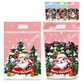 🎄Christmas Pre Sale￡9.99!!☃️🎅50 Pack Christmas Candy Bags Cartoon Stand Up Zipper Pouches for Snowflake Crisp Cookie and Baking Food Packaging
