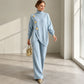 🥳Limited-time Special Price:£25.99!!!🥳🍂50K+ SOLD!💥Women's Elegant Turtleneck Sweater & Wide-Leg Pants Set