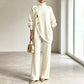 🥳Limited-time Special Price:£25.99!!!🥳🍂50K+ SOLD!💥Women's Elegant Turtleneck Sweater & Wide-Leg Pants Set