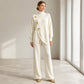 🥳Limited-time Special Price:£25.99!!!🥳🍂50K+ SOLD!💥Women's Elegant Turtleneck Sweater & Wide-Leg Pants Set