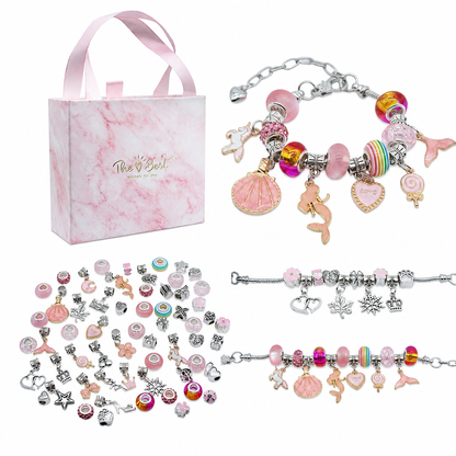 🎄Christmas Pre Sale 50% Off☃️Kids DIY Charm Bracelet Making Kit for Child👧👦