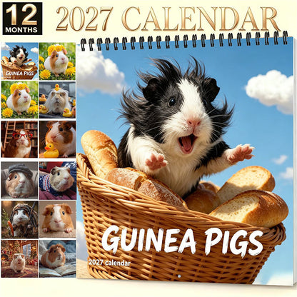 🎁Christmas Sale ￡8.99!!!!💞50K+ SOLD!⏳✨Adorable Guinea Pig Wall Calendar🐭