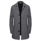 ⏳Last Day Special Price:£19.99!!!💥Men's Minimalist Single-Breasted Mid-Length Coat