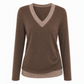 ⏳Limited-time Special Price:£12.99!!!💥Women's V-Neck Long Sleeve Knit Top