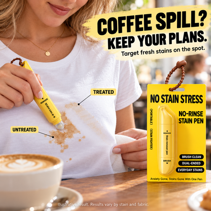 🥳Last Day Buy 1 Get 1 Free Special Price:£8.99!!💞Portable Dual-Head Stain Remover Pen