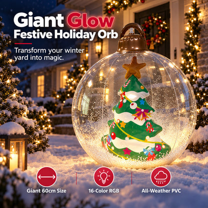 🎄Christmas Pre Sale 50% Off!!☃️Inflatable Christmas Ball with Colorful LED Lights