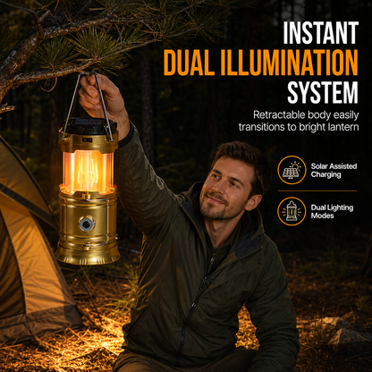 🐈‍⬛Black Friday Surprise Price: Only £9.99!!!💡Portable Solar LED Camping Lantern for Outdoor and Emergency Use⛺