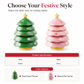 🎁Christmas Best Gift Idea￡8.99!!🎄🎅Creative Christmas Tree Shaped 5 Compartment Dipping Sauce Dish and Snack Serving Tray for Home Living Room