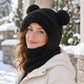 ❄️Cozy Winter Hot Sale 50% OFF💖3-in-1 Winter Bear Hat with Scarf & Mask