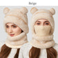 ❄️Cozy Winter Hot Sale 50% OFF💖3-in-1 Winter Bear Hat with Scarf & Mask